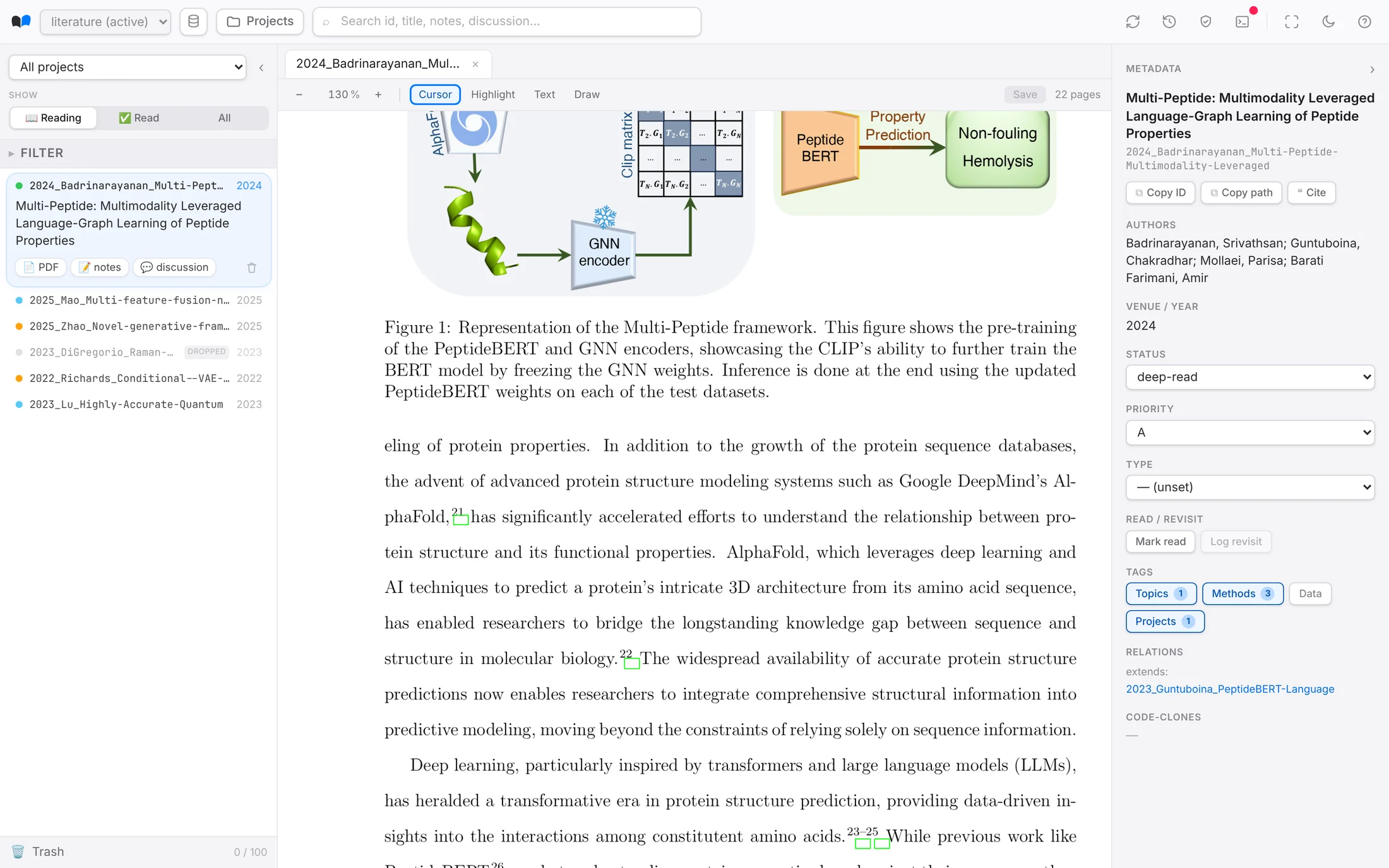 Reading a PDF inside litman